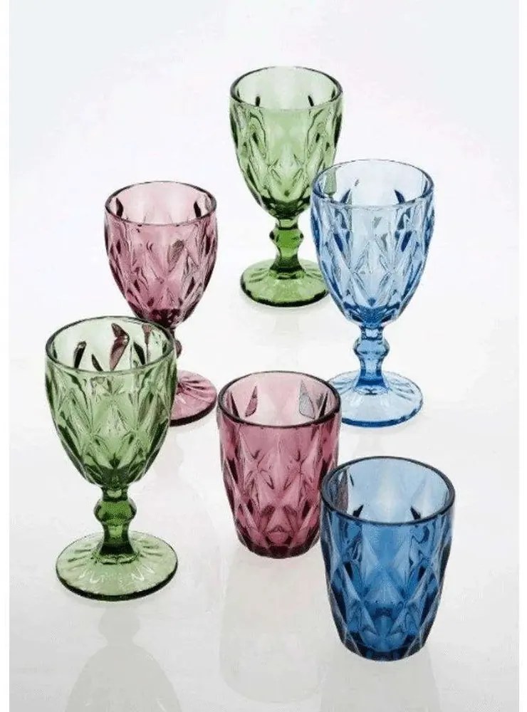 Ποτήρι Νερού Kare 330ml Smoke - Cryspo Trio - 6 ΤΜΧ