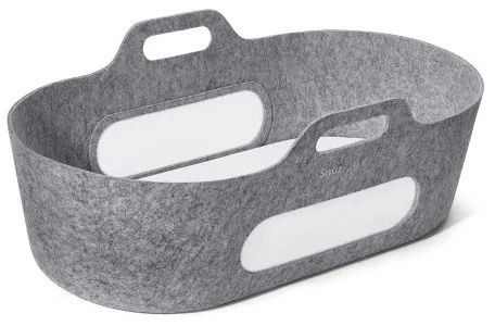 Καλαθούνα SNUZ SNUZBASKIT DARK GREY &amp; ΞΥΛΙΝΗ ΒΑΣΗ DOVE