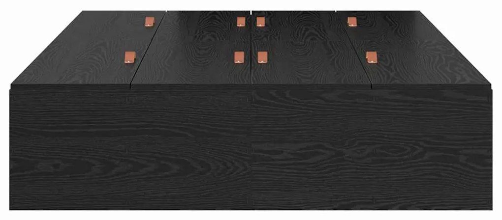 vidaXL Σκελετός Κρεβατιού Μαύρη δρυς 190 x 120 x 31.5 εκ.
