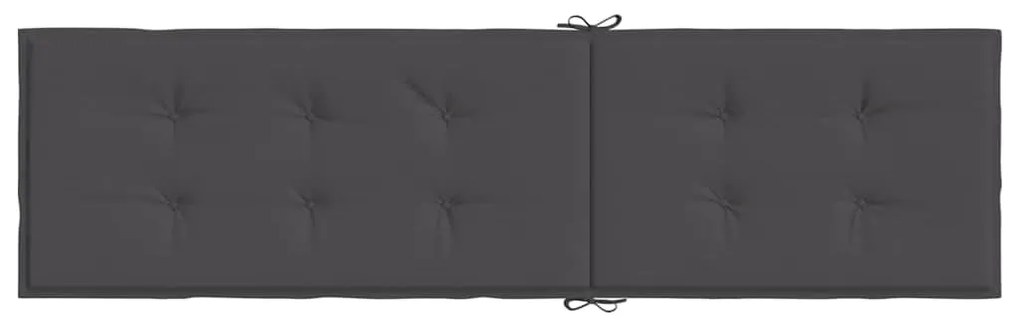 vidaXL Μαξιλάρι Σεζλόνγκ Ανθρακί (75+105) x 50 x 4 εκ. Υφασμάτινη