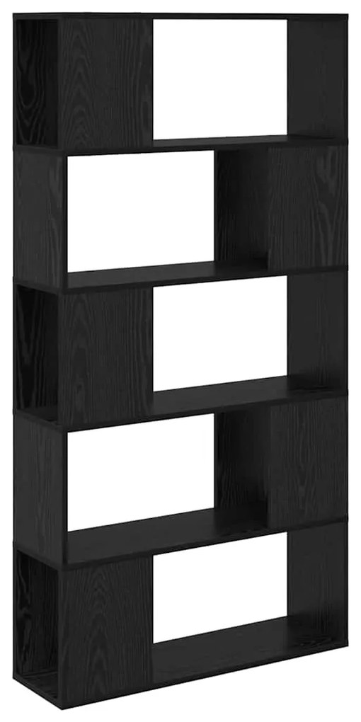 vidaXL Κέντρο ψυχαγωγίας Μαύρο 80 x 24 x 155 εκ Επεξεργασμένο ξύλο