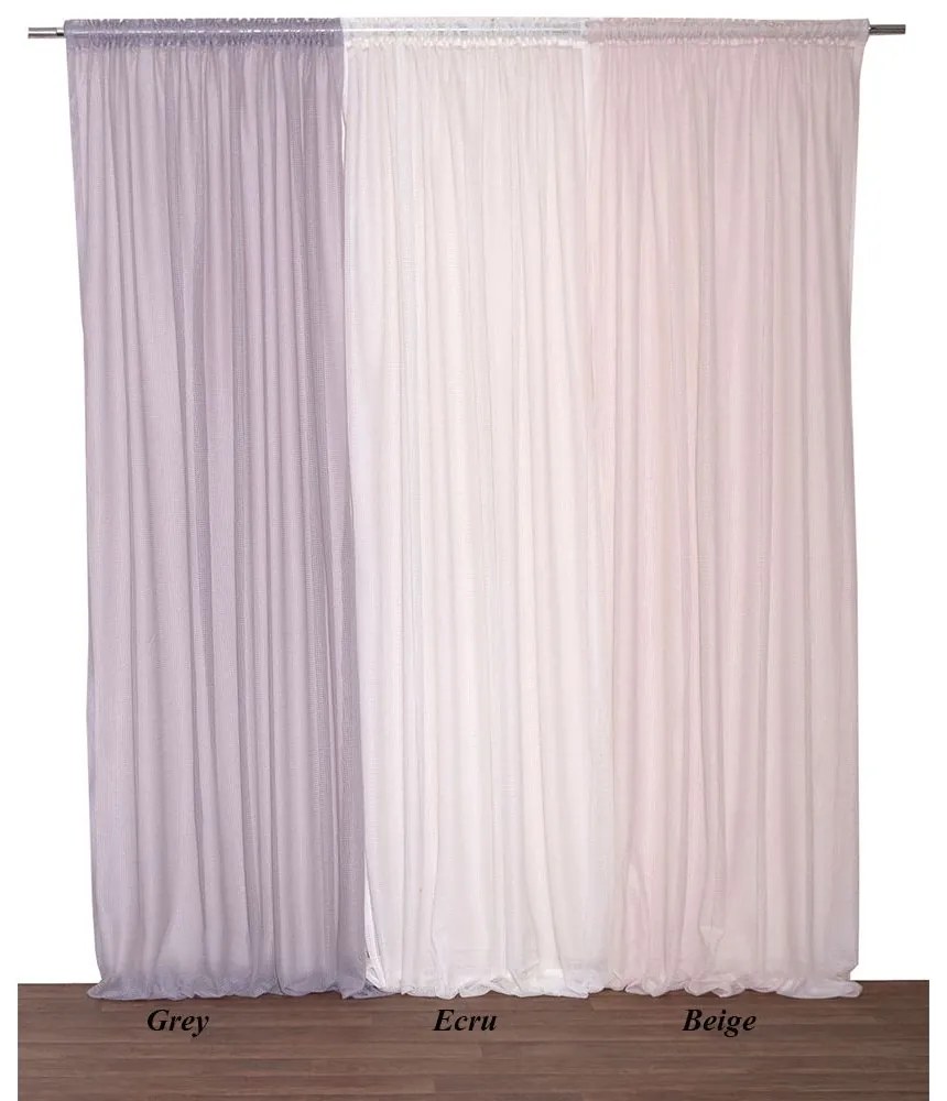 Κουρτίνα 1630 Με Τρέσα Grey Viopros 280x270cm 280x270cm Πολυέστερ