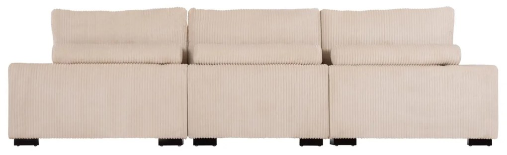 Γωνιακός Καναπές CRANFIELD Δεξιά γωνία Μπέζ Ριγέ ύφασμα 313x169x80Υεκ. 313x169x80 εκ.