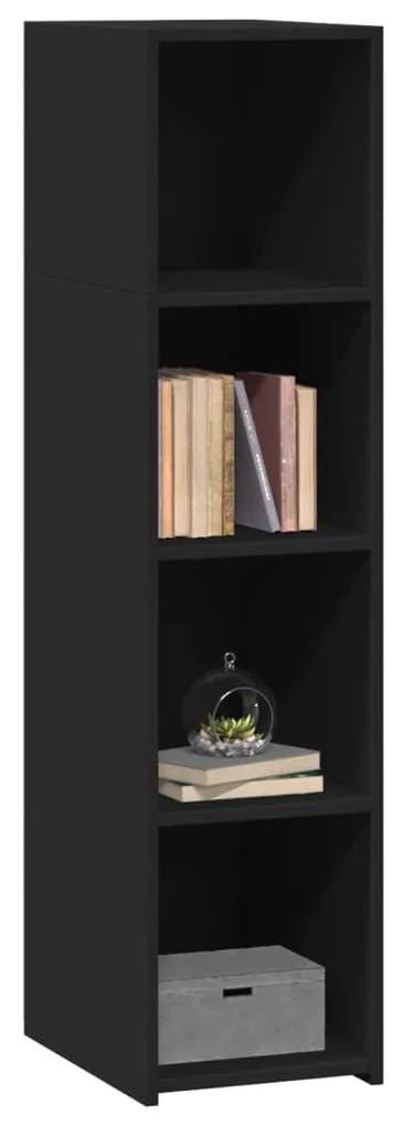 vidaXL Ντουλάπι Μαύρο 30x41x124 εκ. από Επεξεργασμένο Ξύλο