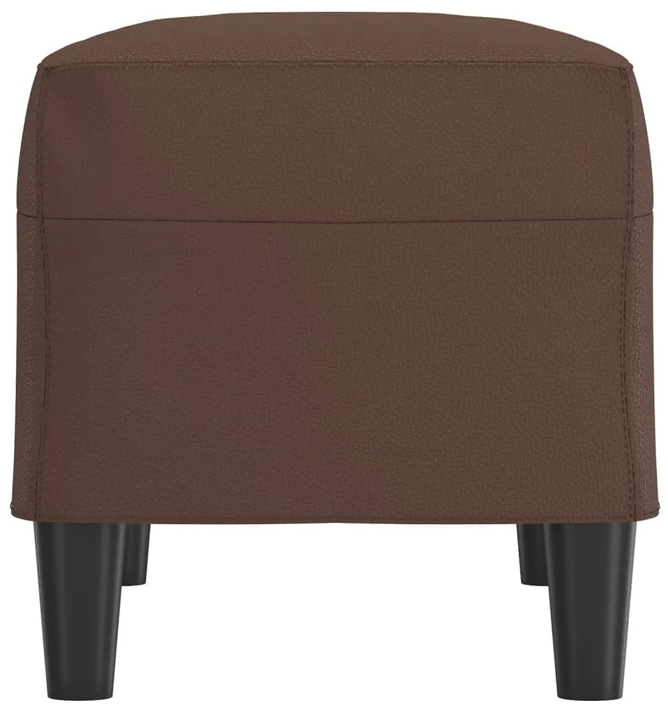 vidaXL Πάγκος Καφέ 70x35x41 εκ. από Συνθετικό Δέρμα