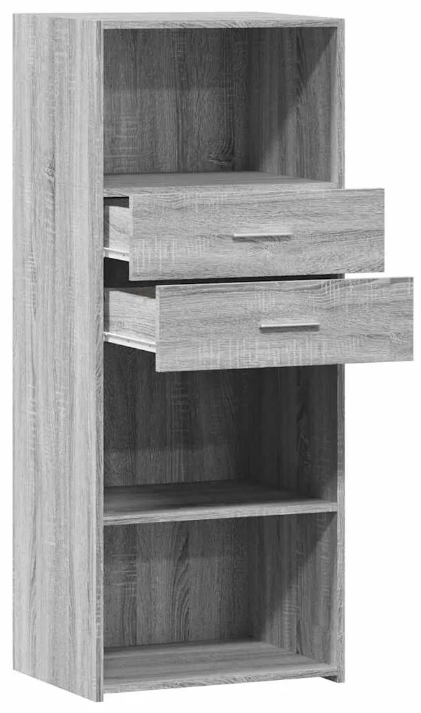 vidaXL Ντουλάπι Γκρι Sonoma 50x42,5x124 εκ. από Επεξεργασμένο Ξύλο