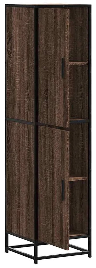 vidaXL Highboard καφέ δρυς Κατασκευασμένο ξύλο και μέταλλο