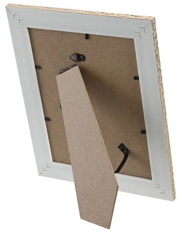 Κορνίζα Home ESPRIT Καφέ Μπεζ Κρυστάλλινο πολυστερίνη Σκανδιναβικός (4 Μονάδες)