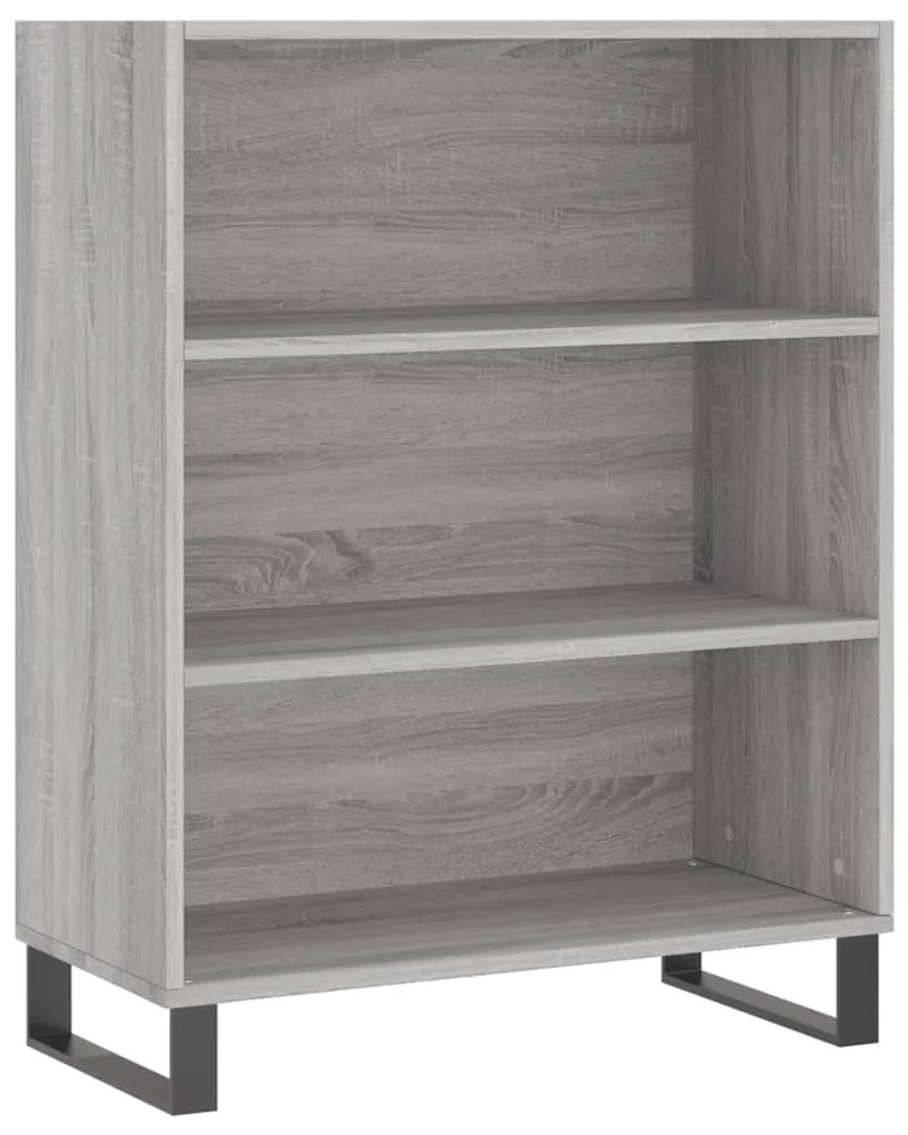 vidaXL Ντουλάπι Γκρι Sonoma 69,5 x 34 x 180 εκ. Επεξεργασμένο Ξύλο