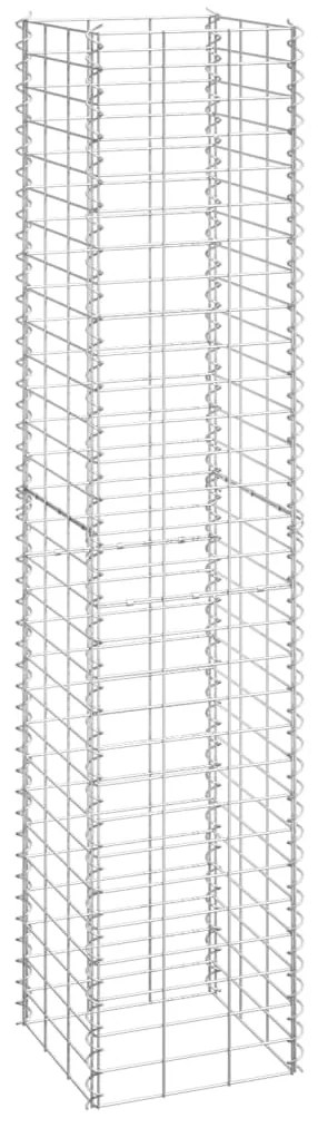 vidaXL Συρματοκιβώτια-Γλάστρες Υπερυψ. 3 τεμ. 30x30x150εκ. Σιδερένιες