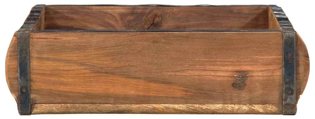 vidaXL Δίσκος με αποθήκευση 4 pcs Καφέ 31 x 29 x 10 εκ