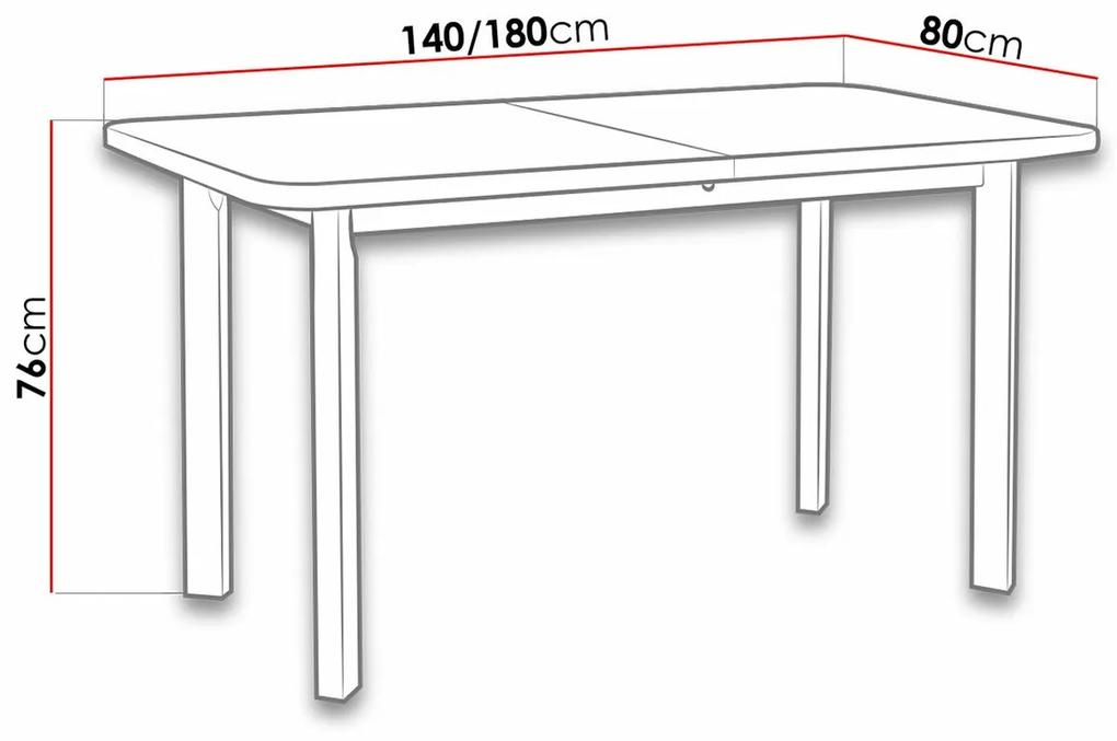 Τραπέζι Victorville 133, Άσπρο, 76x80x140cm, 31 kg, Επιμήκυνση, Πλαστικοποιημένη μοριοσανίδα, Ξύλο, Μερικώς συναρμολογημένο, Ξύλο: Οξιά | Epipla1.gr