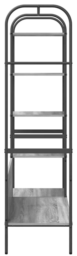 vidaXL Ράφι Ρούχων με ράφι Γκρι 120 x 44 x 160 εκ Επεξεργασμένο ξύλο