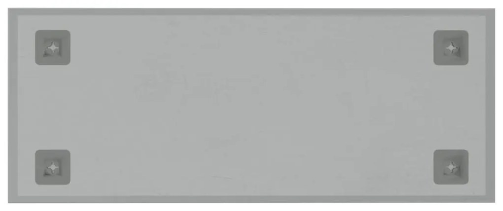 Πίνακας Επιτοίχιος Μαγνητικός Λευκός 50 x 20 εκ. Ψημένο Γυαλί - Λευκό