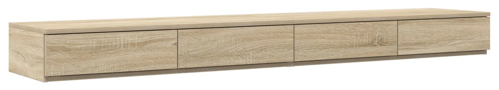 vidaXL Συρτάρια Κρεβατιού Σονούμα Δρυς 180x36,5x16,5 εκ Επεξεργασμένου Ξύλου