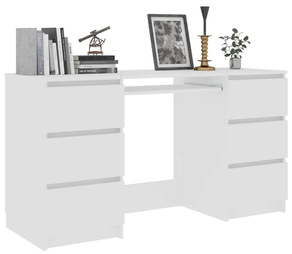 vidaXL Γραφείο Λευκό 140 x 50 x 77 εκ. από Μοριοσανίδα