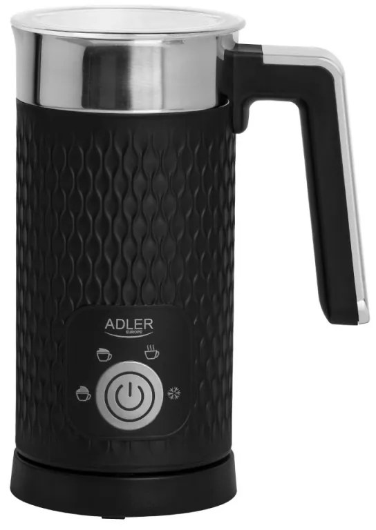 Αφροποιητής γάλακτος Adler AD 4494B, 500W, 300 ml, Αντικολλητική επίστρωση, Μαύρο