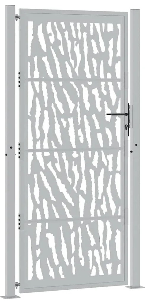vidaXL Πύλη κήπου 105x205 cm Weathering Steel Trace Design