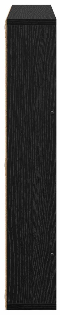 vidaXL Ράφι Περιοδικών με ράφι 2 pcs Μαύρη Οξυά 60 x 12 x 70 εκ