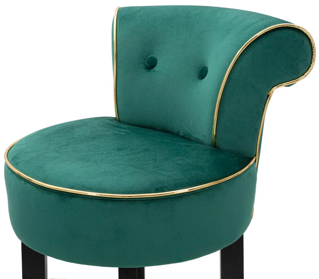 Σκαμπό Μπαρ Πράσινο LUXY 48x46x96