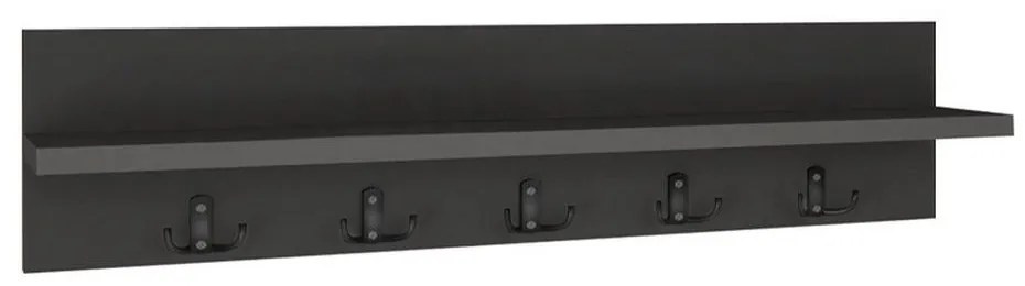 Κρεμάστρα Τοίχου Kery 0212605 80x11x18cm Anthracite Particle Board, Melamine
