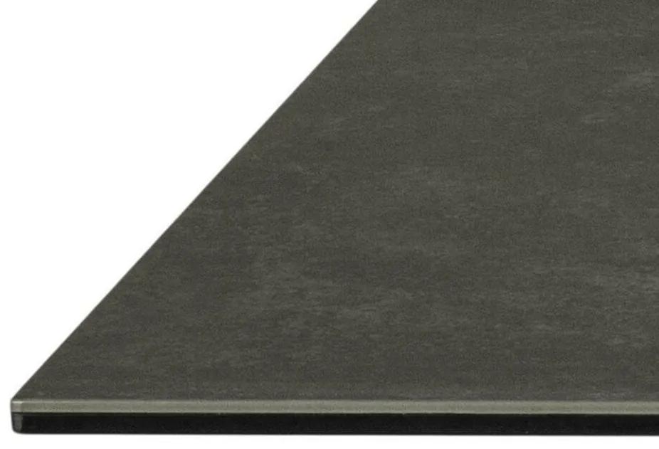 Τραπέζι Oakland 582, Μαύρο, 76x90x160cm, 57 kg, Επεξεργασμένο γυαλί, Κεραμικός, Μέταλλο | Epipla1.gr