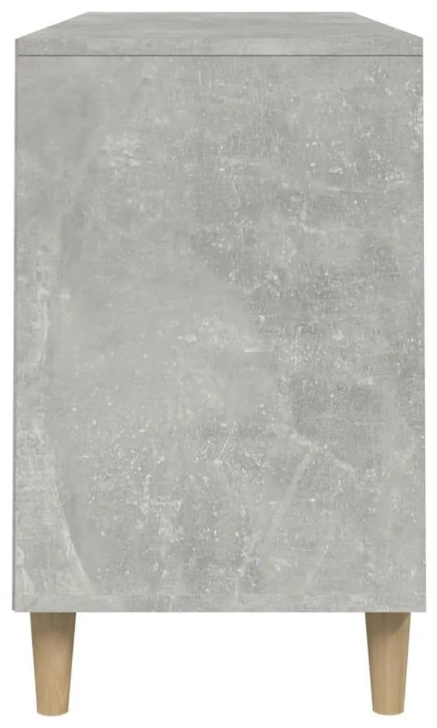 Παπουτσοθήκη Γκρι Σκυροδέματος 102x36x60 εκ. Επεξεργασμένο Ξύλο - Γκρι