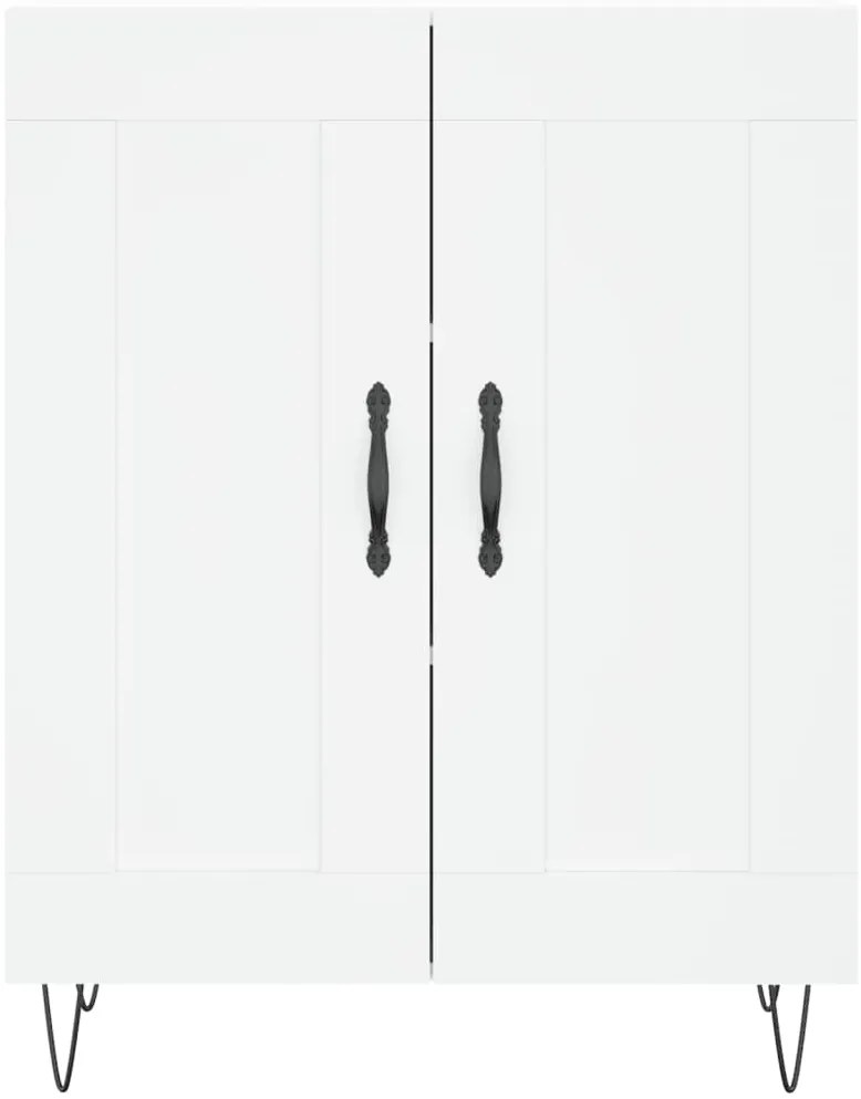 vidaXL Ντουλάπι Λευκό 69,5 x 34 x 90 εκ. από Επεξεργασμένο Ξύλο