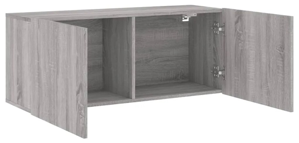 vidaXL Ντουλάπι Τοίχου Τηλεόρασης Γκρι Sonoma 100 x 30 x 41 εκ.