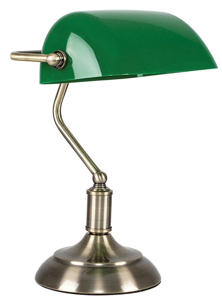 Επιτραπέζιο Φωτιστικό 879-1T CAMERON, TABLE LAMP WITH GREEN GLASS Β2 - 51W - 100W - 77-4373