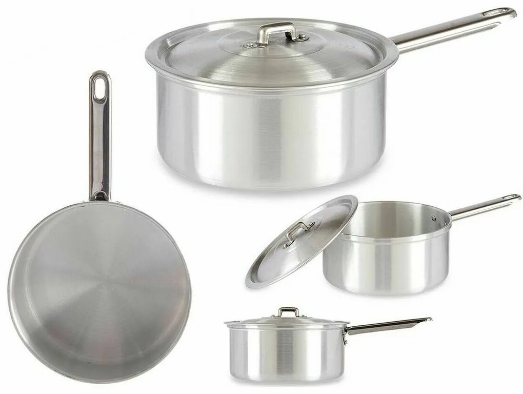 Κατσαρόλα με Καπάκι Kinvara Ασημί Αλουμίνιο 2 L 20 x 12 x 35,5 cm 35,5 x 12 x 20 cm (x10)