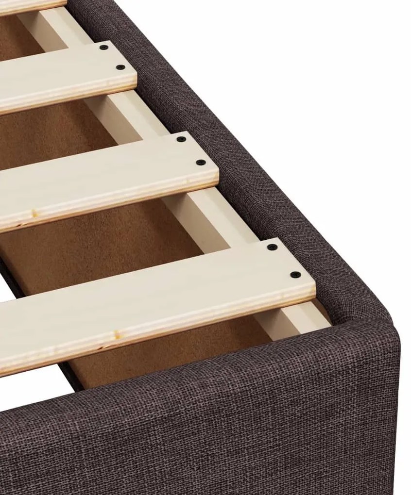 ΚΡΕΒΑΤΙ BOXSPRING ΜΕ ΣΤΡΩΜΑ ΣΚΟΥΡΟ ΚΑΦΕ 200X200 ΕΚ. ΥΦΑΣΜΑΤΙΝΟ 3285991