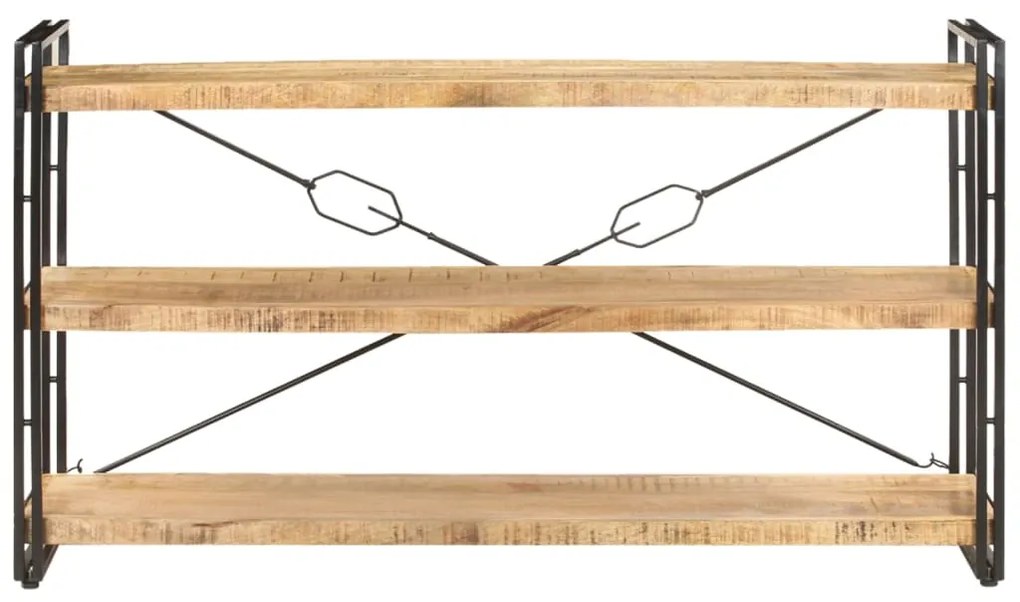 ΒΙΒΛΙΟΘΗΚΗ ΜΕ 3 ΕΠΙΠΕΔΑ 140 X 30 X 80 ΕΚ. ΑΠΟ ΜΑΣΙΦ ΞΥΛΟ ΜΑΝΓΚΟ 320620