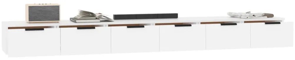 vidaXL Ντουλάπια Τοίχου 2 τεμ. Λευκό. 102x30x32 εκ. Επεξ. Ξύλο