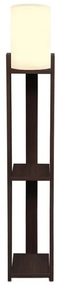 Φωτιστικό δαπέδου Verma I Megapap E27 Mdf/ύφασμα Pvc wenge - κρεμ 18,5x18,5x142εκ. GP029-0139,2-GP029-0139,2-Μπεζ GP029-0139,2
