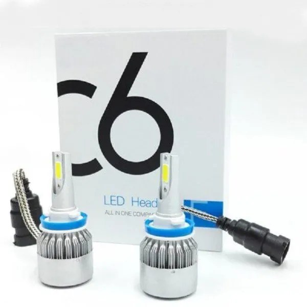 LED Λάμπες - Προβολείς Αμαξιού 2τμχ H8 6000K