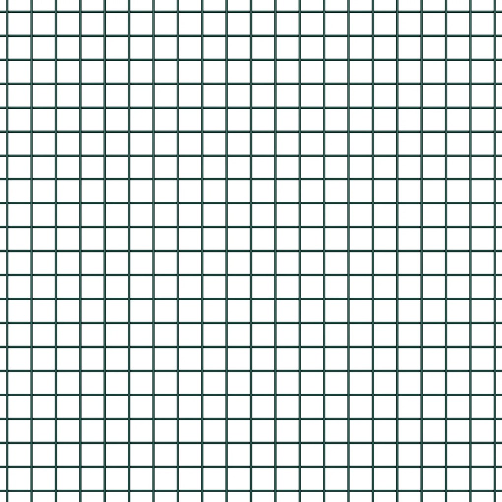 vidaXL Σωληνωτός Φράχτης, Πράσινος, 0.8x10 μ, Σίδερο