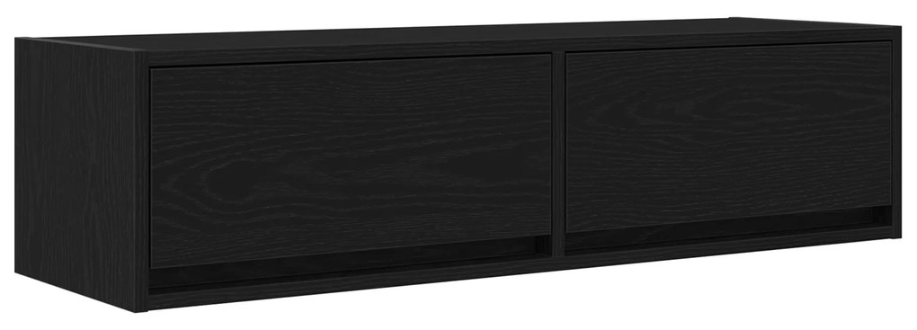 vidaXL Κάτι για τηλεόραση Μαύρη Δρυς 100x31x25,5 εκ. Επεξεργασμένο ξύλο