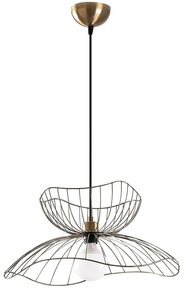 Φωτιστικό Οροφής Farac 584TTM1469 50x50x121cm 1xE27 40W Gold Opviq