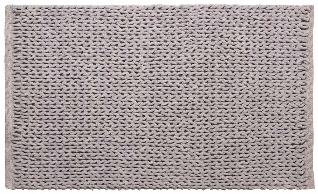 Πατάκι Μπάνιου (60x100) Silk Fashion Αλυσίδα Γκρι