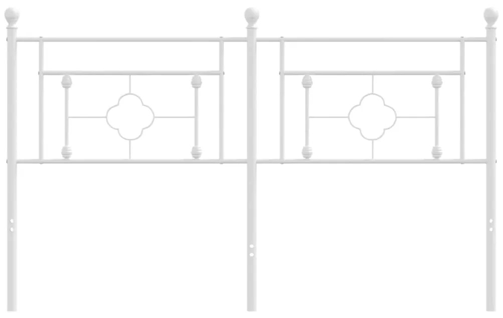vidaXL Κεφαλάρι Λευκό 160 εκ. Μεταλλικό