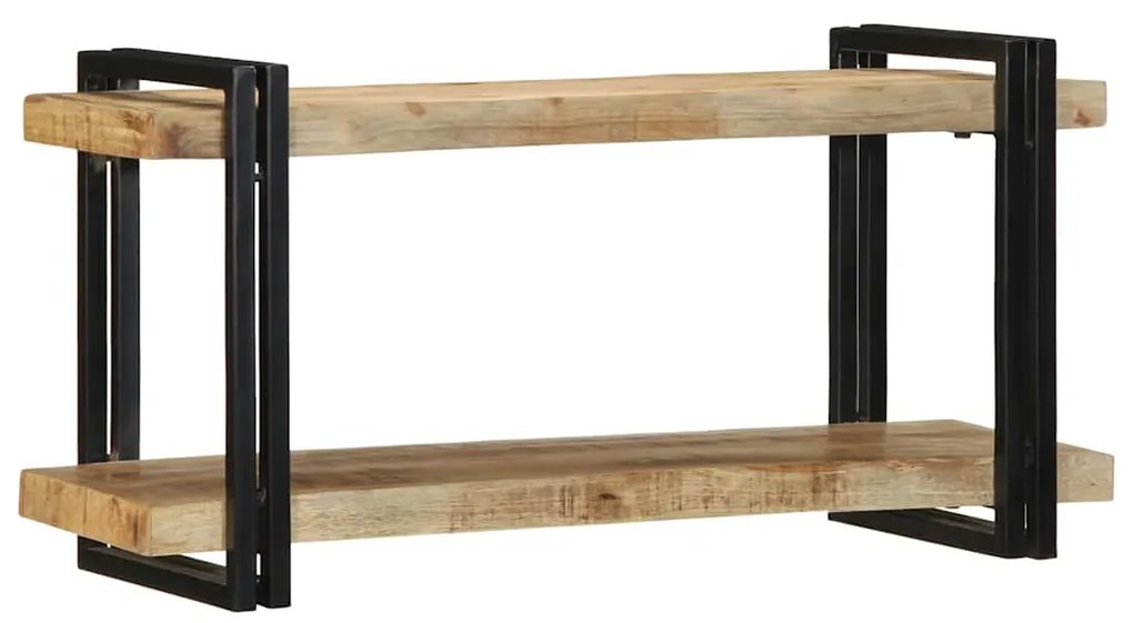 vidaXL Ράφι τοίχου 90x33x45 cm Στερεό ακατέργαστο ξύλο Mango