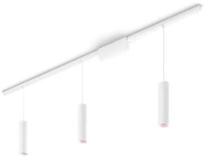 Έξυπνο Φωτιστικό Οροφής Ράγας Led Κιτ 171,5cm Τρία Σποτ Κρεμαστά RGBW Perifo Hue Philips Hue-929003117201-Λευκό 929003117201