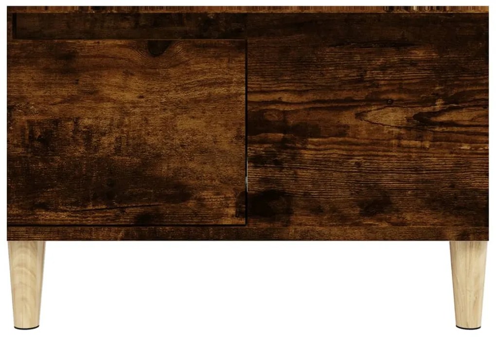 vidaXL Τραπεζάκι Σαλονιού Καπνιστή Δρυς 55x55x36,5εκ. Επεξεργασμ. Ξύλο