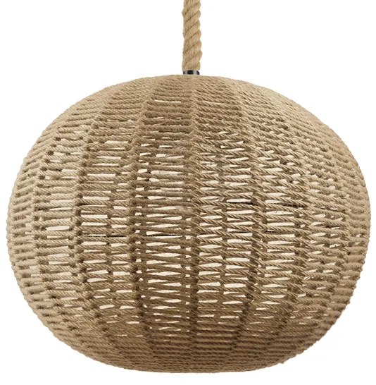 01593 GloboStar® GLOBOSTAR® MANDALA 01593 Vintage Κρεμαστό Φωτιστικό Οροφής με Ντουί 1 x E27 AC 220-240V IP20 - Μπεζ - Μ60 x Π60 x Υ45cm