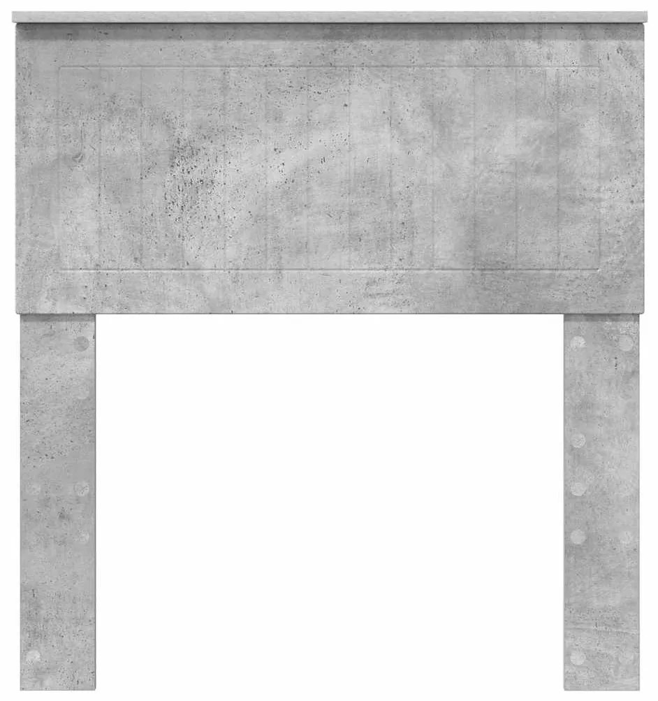 vidaXL Κεφαλάρι με κεφαλάρι Σκυρόδεμα Γκρι 80 cm Επεξεργασμένο ξύλο