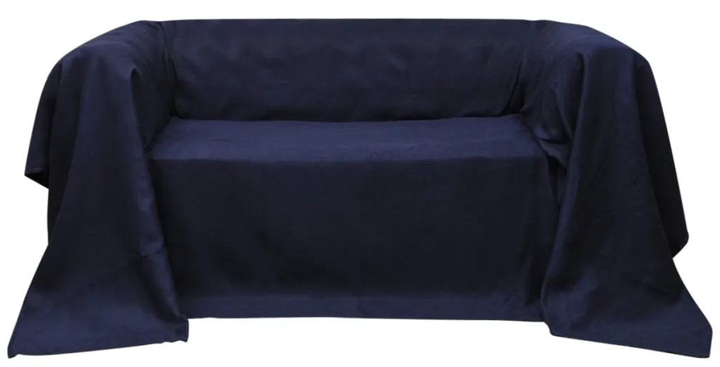 Κάλυμμα Καναπέ Ναυτικό Μπλε 270 x 350 εκ. από Micro-suede