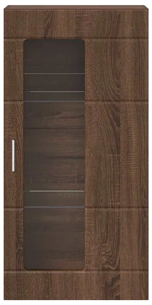 vidaXL Ντουλάπα τοίχου Καφέ δρυς 55 x 29 x 100 εκ Επεξεργασμένο ξύλο