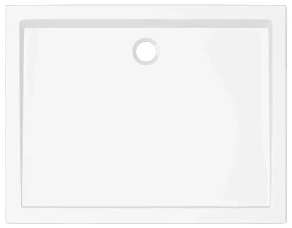 Βάση Ντουζιέρας Ορθογώνια Λευκή 70x90 εκ. από ABS - Λευκό