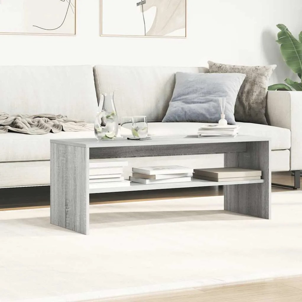 vidaXL Έπιπλο Τηλεόρασης Γκρι Sonoma 100x40x40 εκ. από Επεξεργ. Ξύλο